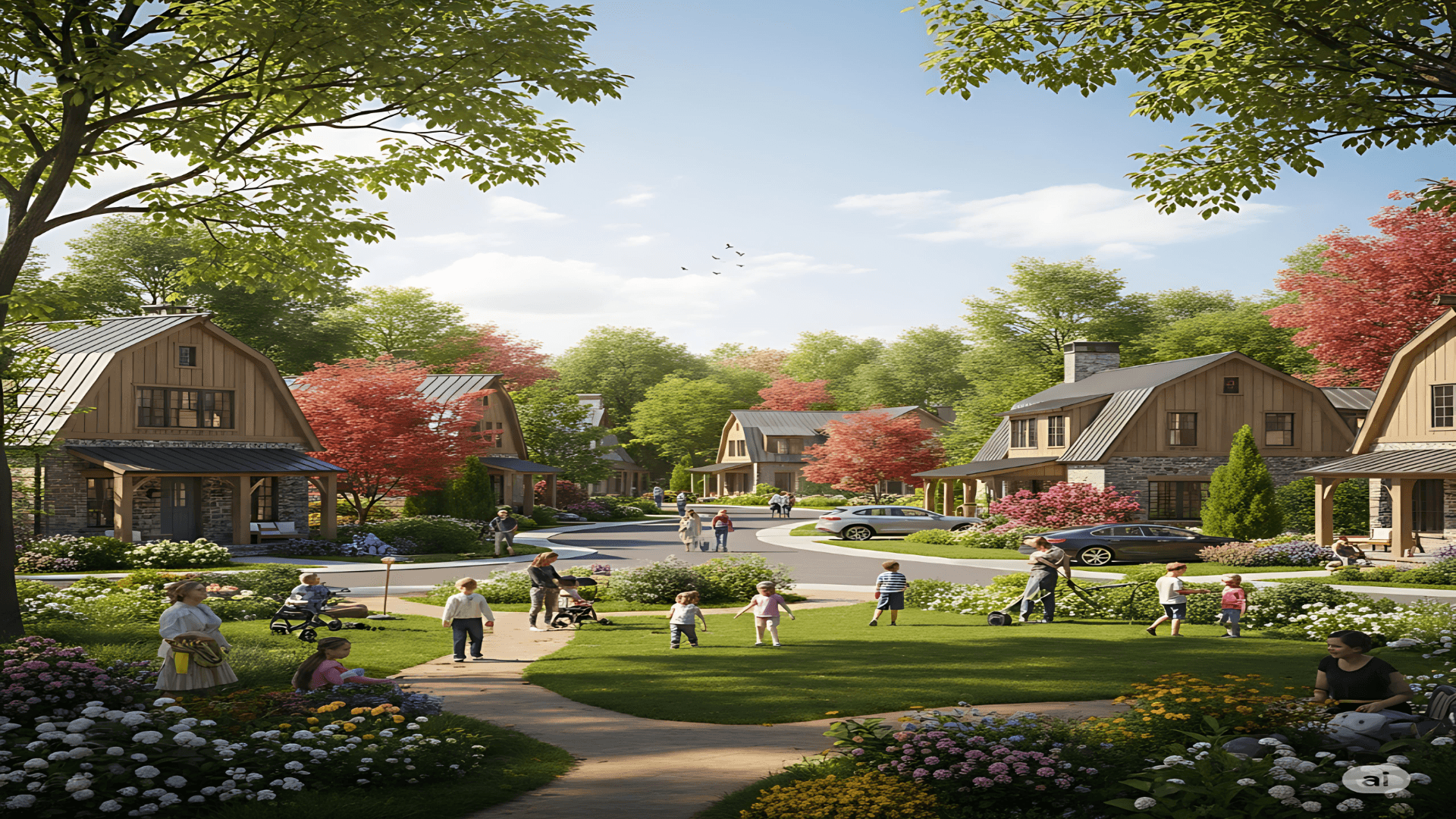 A peaceful neighborhood
